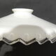 Pendant lamp Opaline white serrated / vintage / lampshade