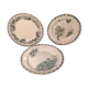 Trio of plates green tones