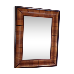 Miroir art deco en noyer