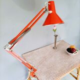 Lampe articulée art déco orange