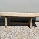 Stripped farmhouse table extensions to 255 cm