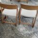 6 chaises traineau Baumann vintage