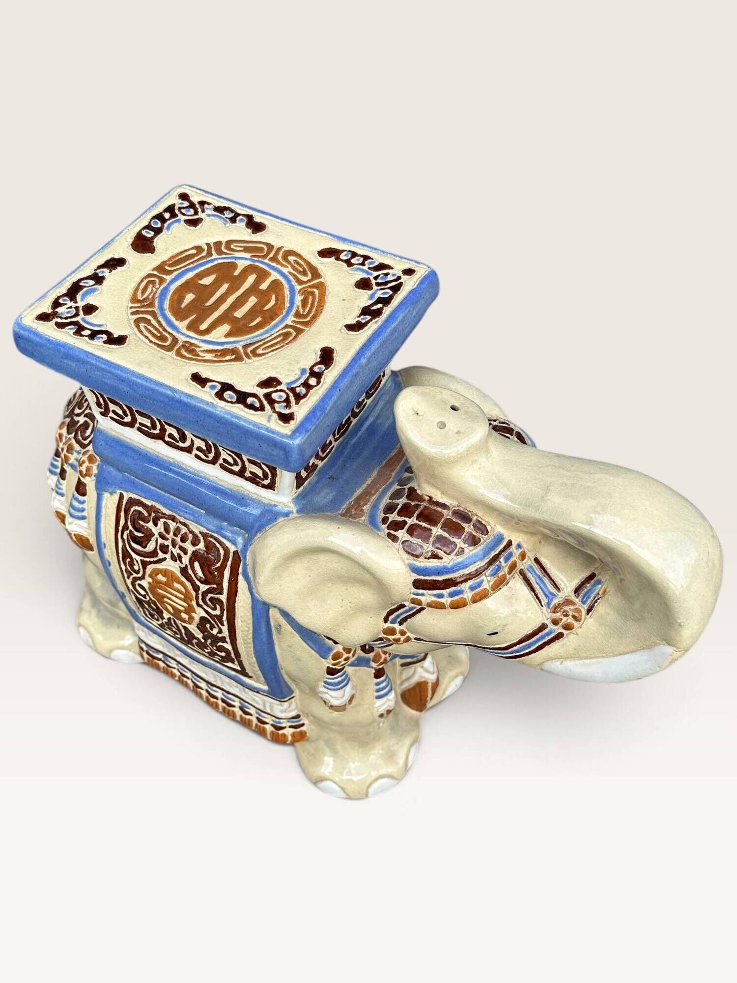 Elephant ceramic side table