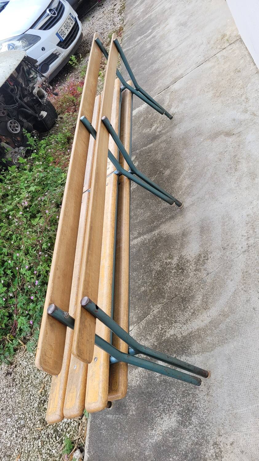 Pair of Mullca nursery school benches 1950s