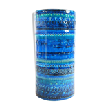 Vase cylindre, bleu / bleu, bitossi, aldo londi conception