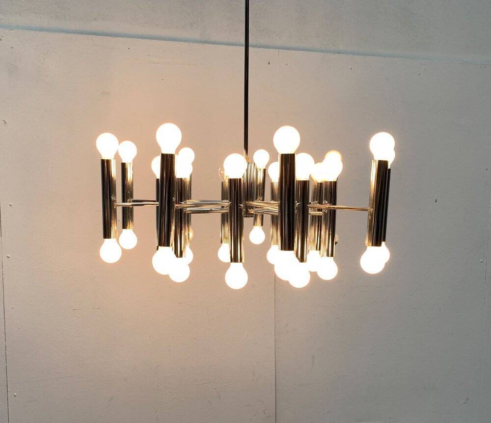 German lustre from the mid-century space age by Doria Leuchten, 1960s.