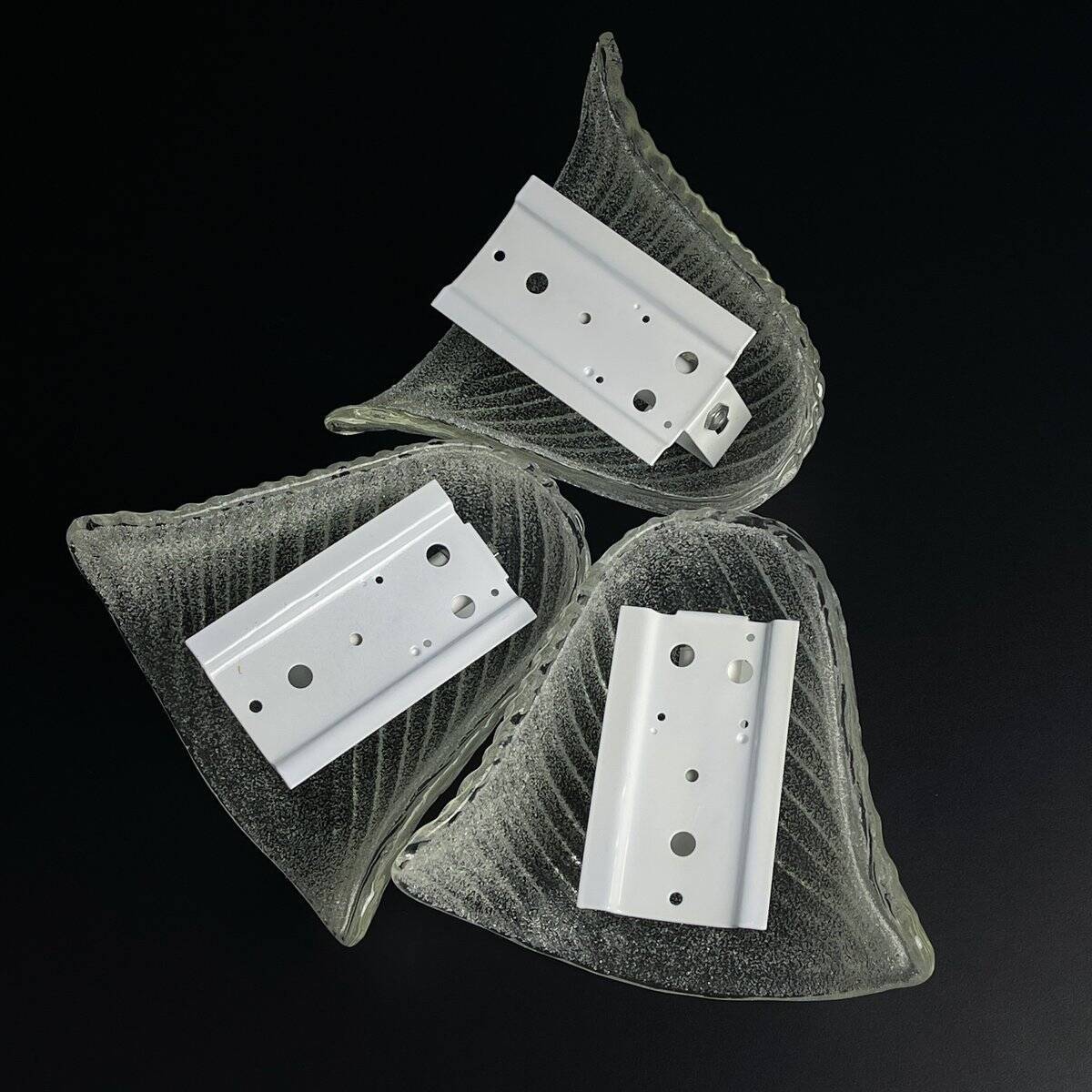 Original Murano wall lamps, Italy, 1970s