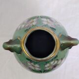Saint-Amand hamage earthenware vase