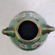 Saint-Amand hamage earthenware vase