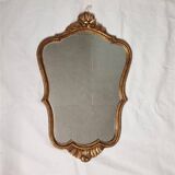 Golden wooden mirror