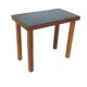 Teak and ceramic side table, Denmark, 1960