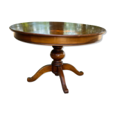 Table ronde merisier