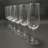 Set of 6 champagne flutes