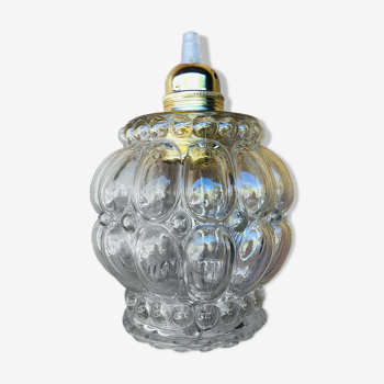 Baladeuse en verre moulé légèrement doré