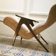 Fauteuil Wing chair à système de relaxation année 50/60