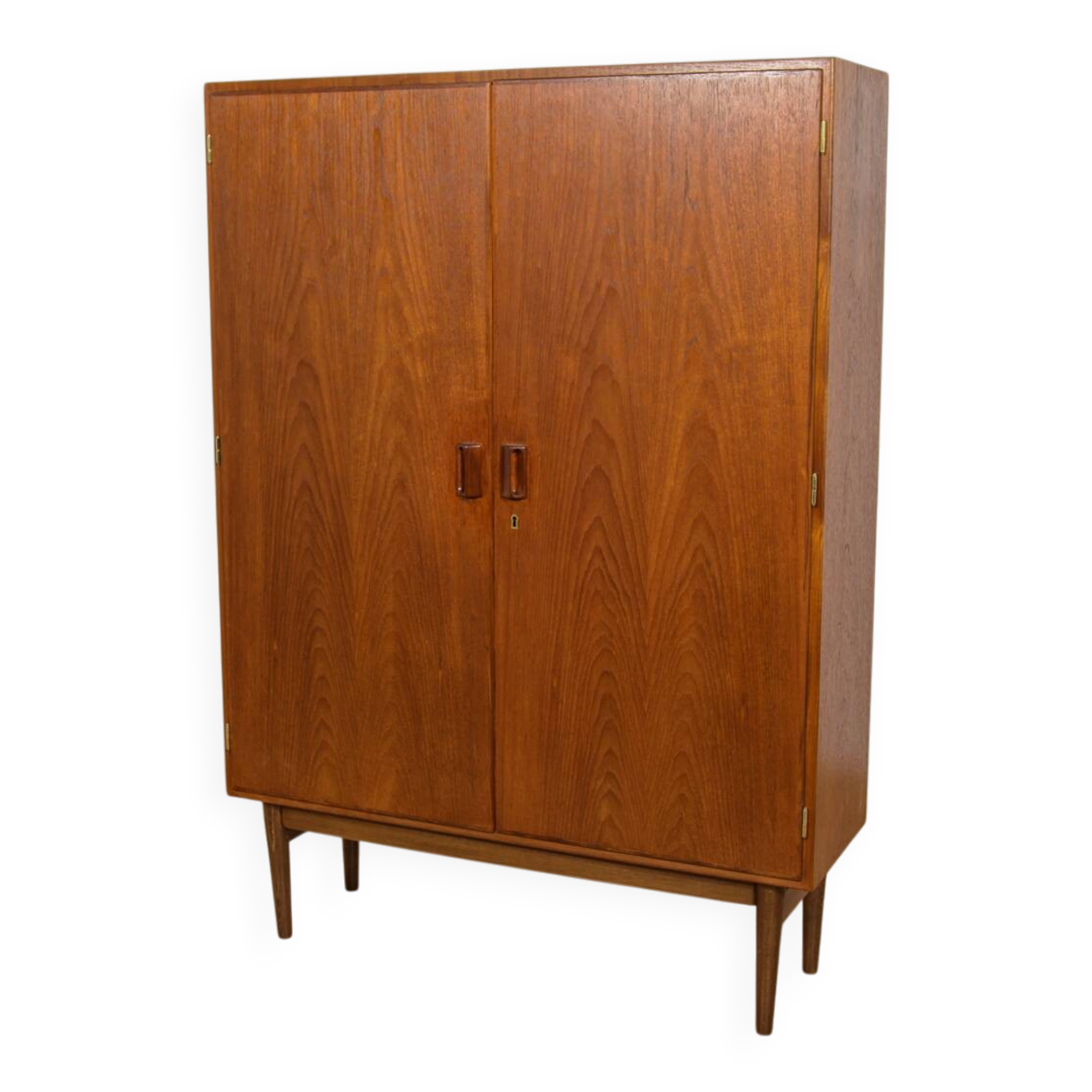 Mid-Century Teak Wardrobe by Børge Mogensen for Søborg Møbelfabrik, Denmark, 1960s