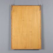 Vintage mirror with bamboo frame, Italian design, 1980s.