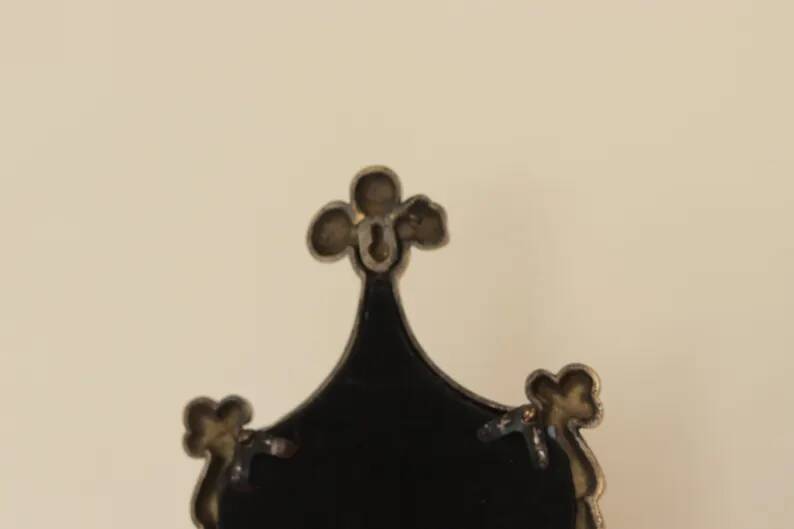 Pair of Vintage Double Arm Italian Brass Sconces with Mirror