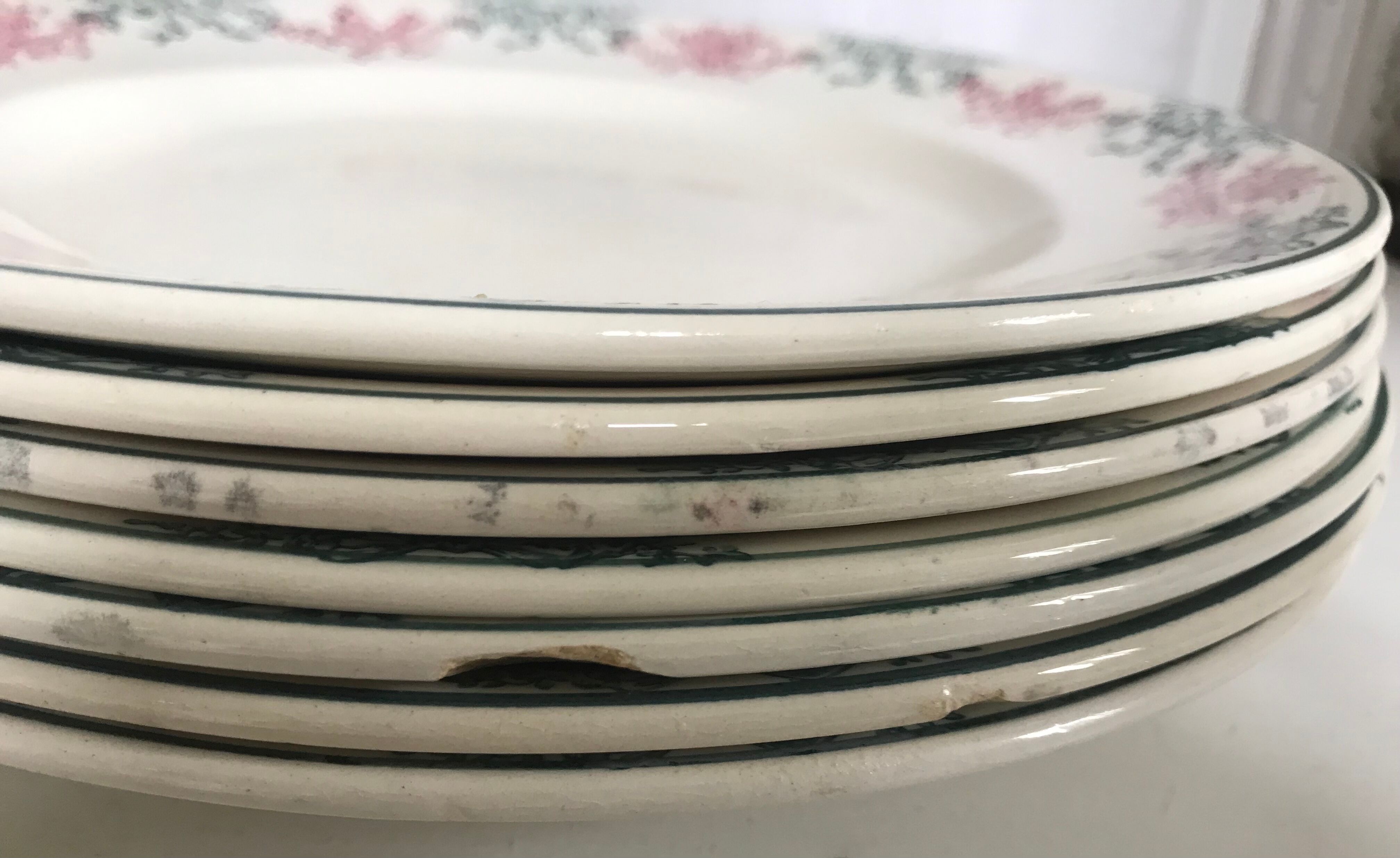 Lot of 7 Longwy plates