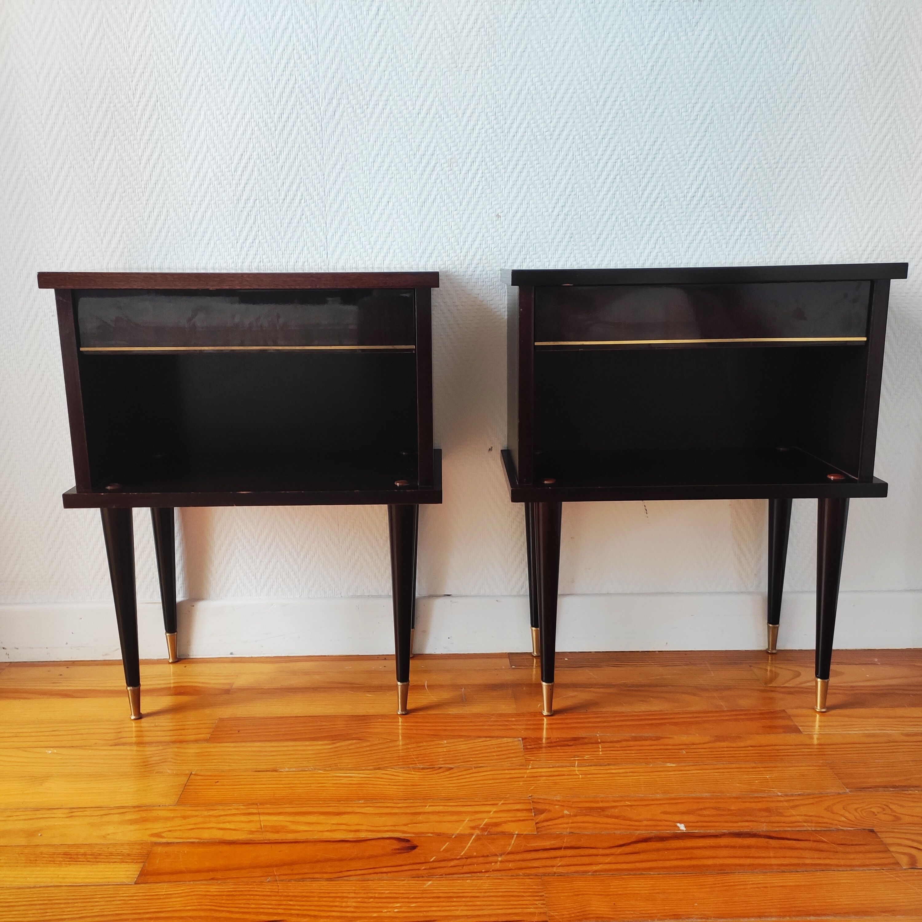 Pair of vintage bedside tables