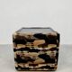 Vintage camouflage box cabinet table nightstand