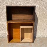 Vintage oak geometric drawer floor