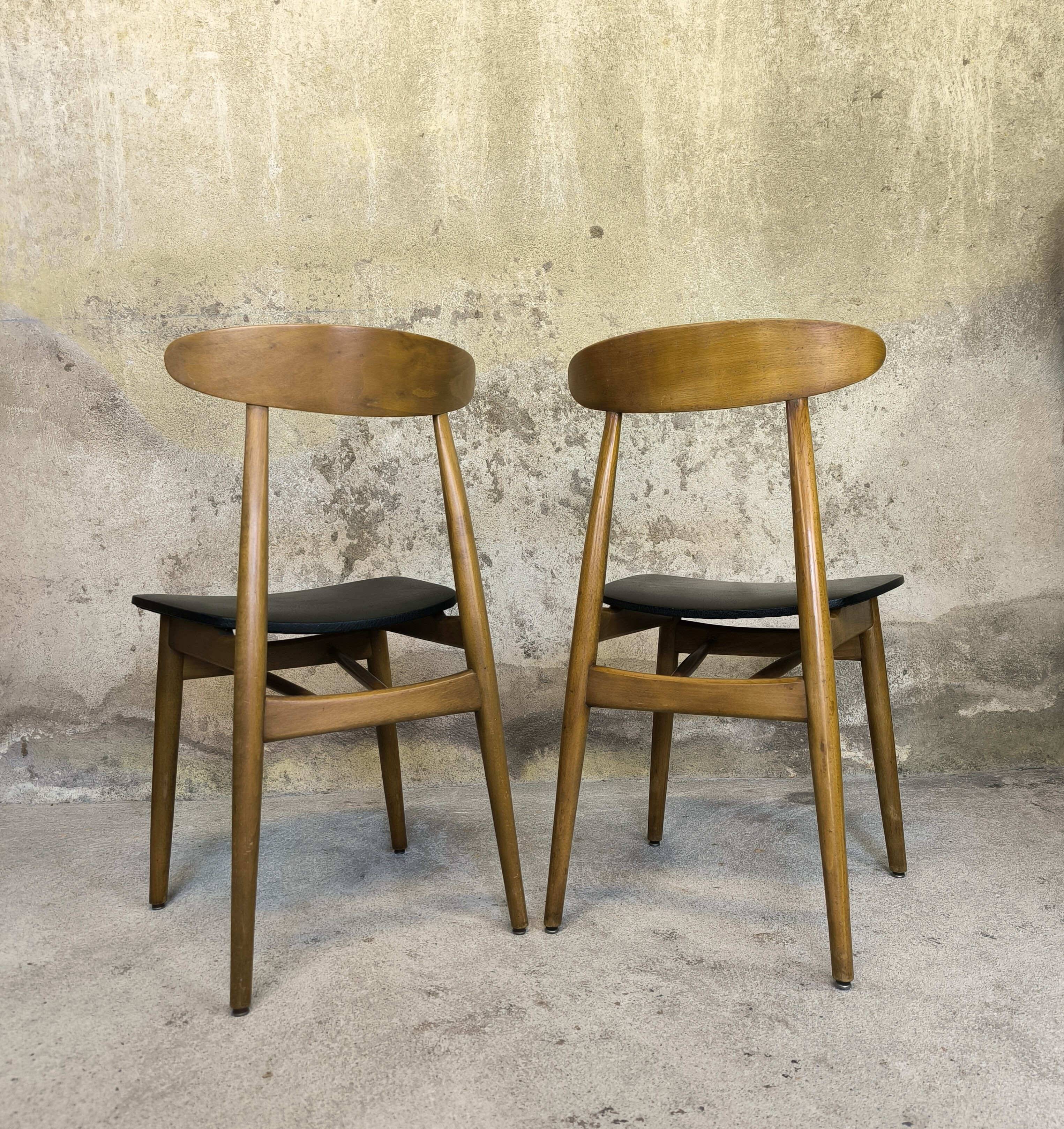 Pair of vintage Scandinavian chairs