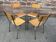 4 chaises d'école Vintage