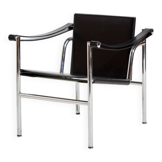 LC1 LEATHER ARMCHAIR BY LE CORBUSIER FOR CASSINA