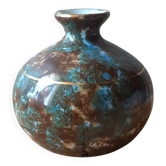 Vase soliflore en porcelaine de Limoges émaillée
