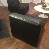Vintage leather fireside chair