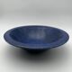 Brutalist Cup in Deep Blue Glazed Ceramic, Signed Studio Piece