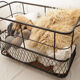 Industrial metal baker's bread cart
