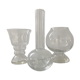 Trio de vases vintage en verre