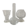Trio de vases vintage en verre
