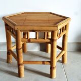 Bamboo side table, bamboo coffee table, bamboo stool.