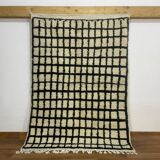 Moroccan rug made of natural wool, handmade, 3x2 m.