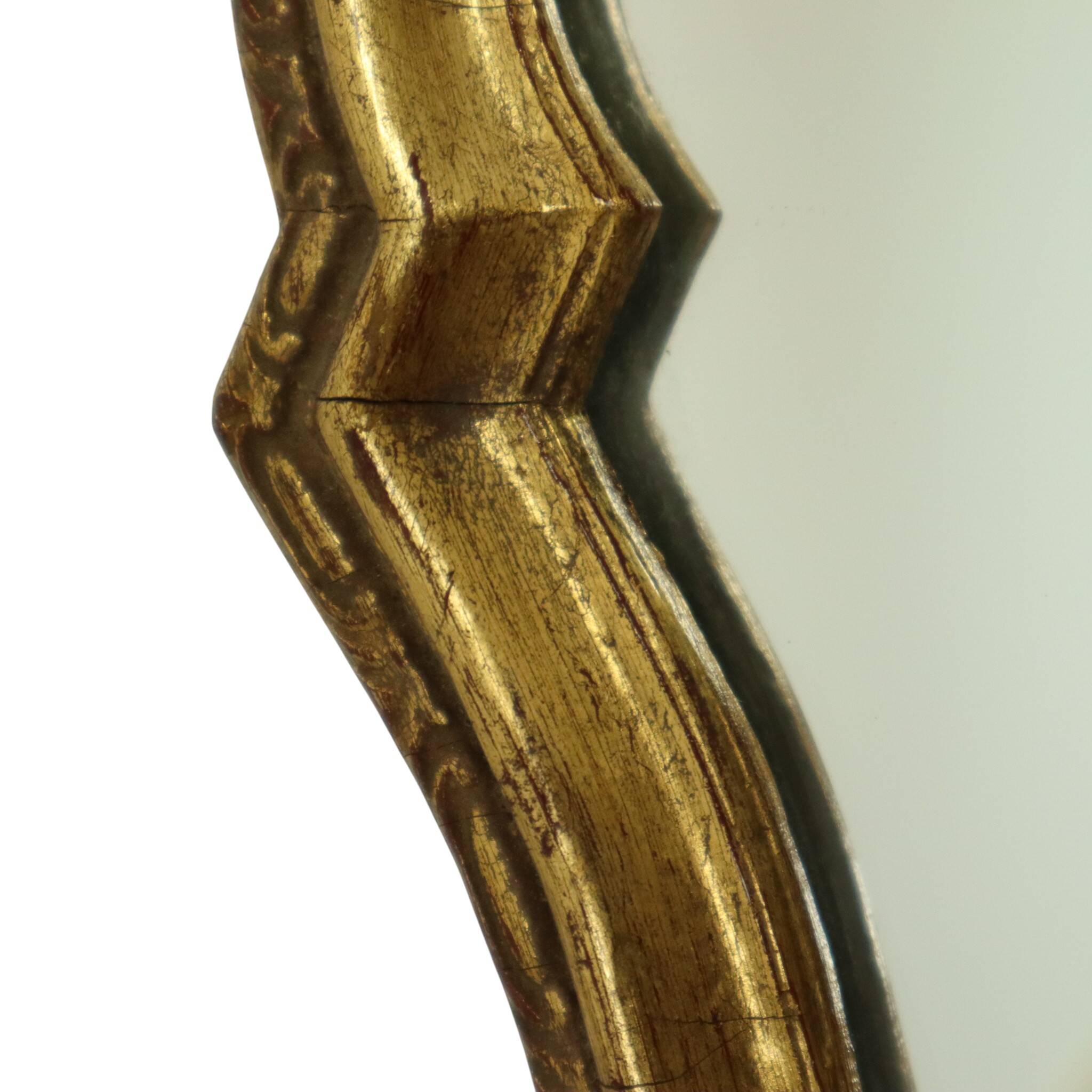 Classic Gold Leaf Mirror Crested Mirror Baroque Deknudt