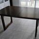 Vintage extendable dining table – sled base – modernist design