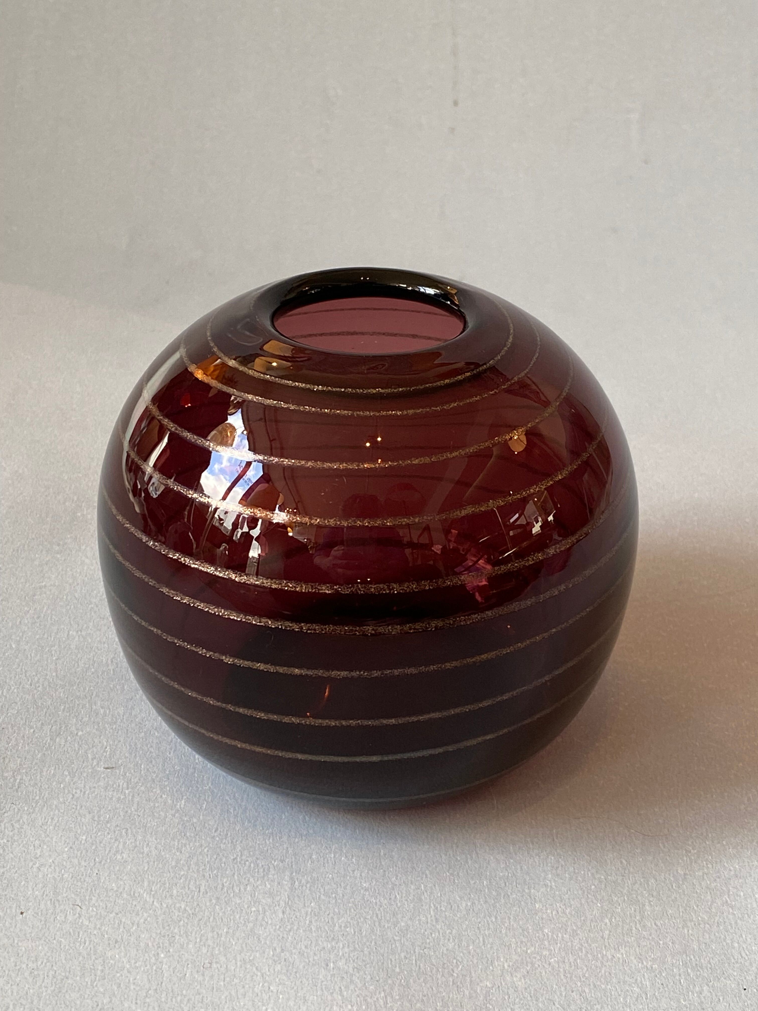 Vase verre Robert Pierini Biot