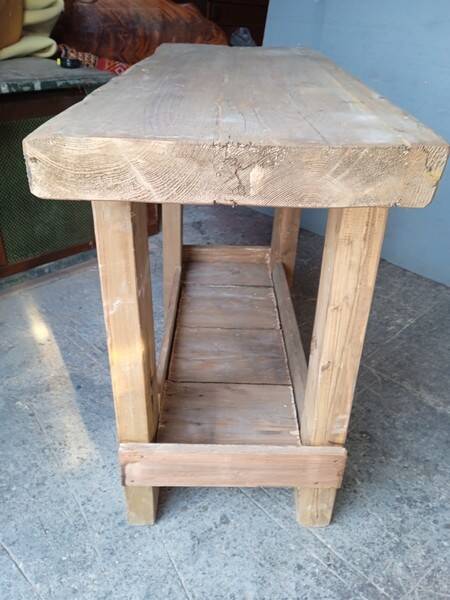 Workbench 120cm old solid wood