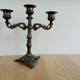 Chandelier ancien couleur bronze 3 branches