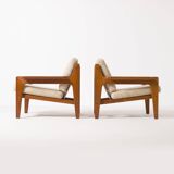 Set of 2 Teak Easy chairs by Arne Wahl Iversen for Komfort, Denmark, 1960s