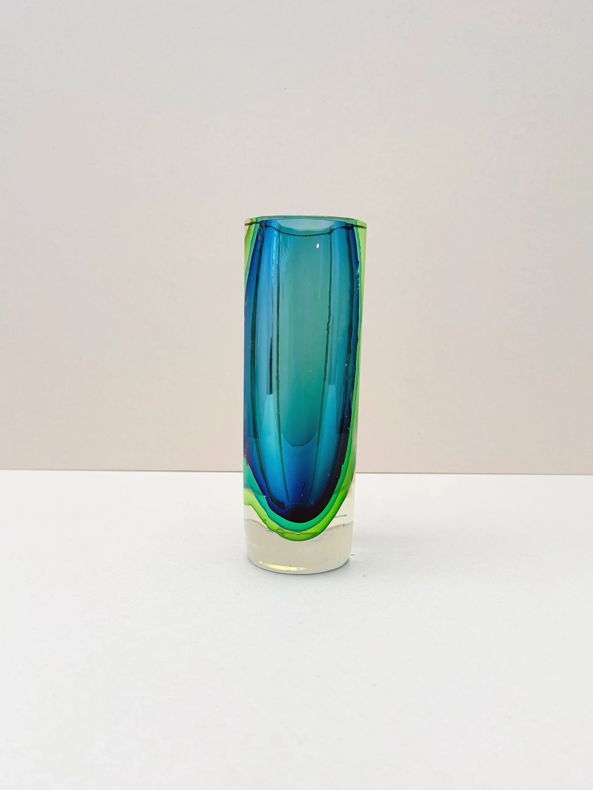 Sommerso Vase - Murano blown glass, Italy 1980