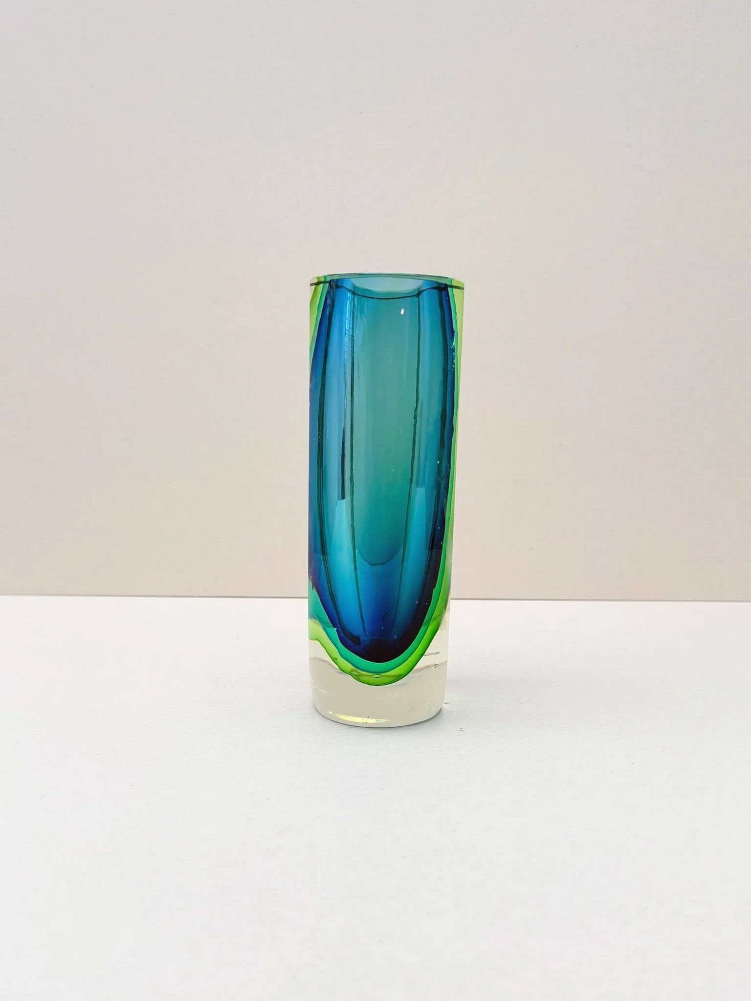 Sommerso Vase - Murano blown glass, Italy 1980