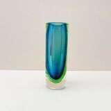 Sommerso Vase - Murano blown glass, Italy 1980