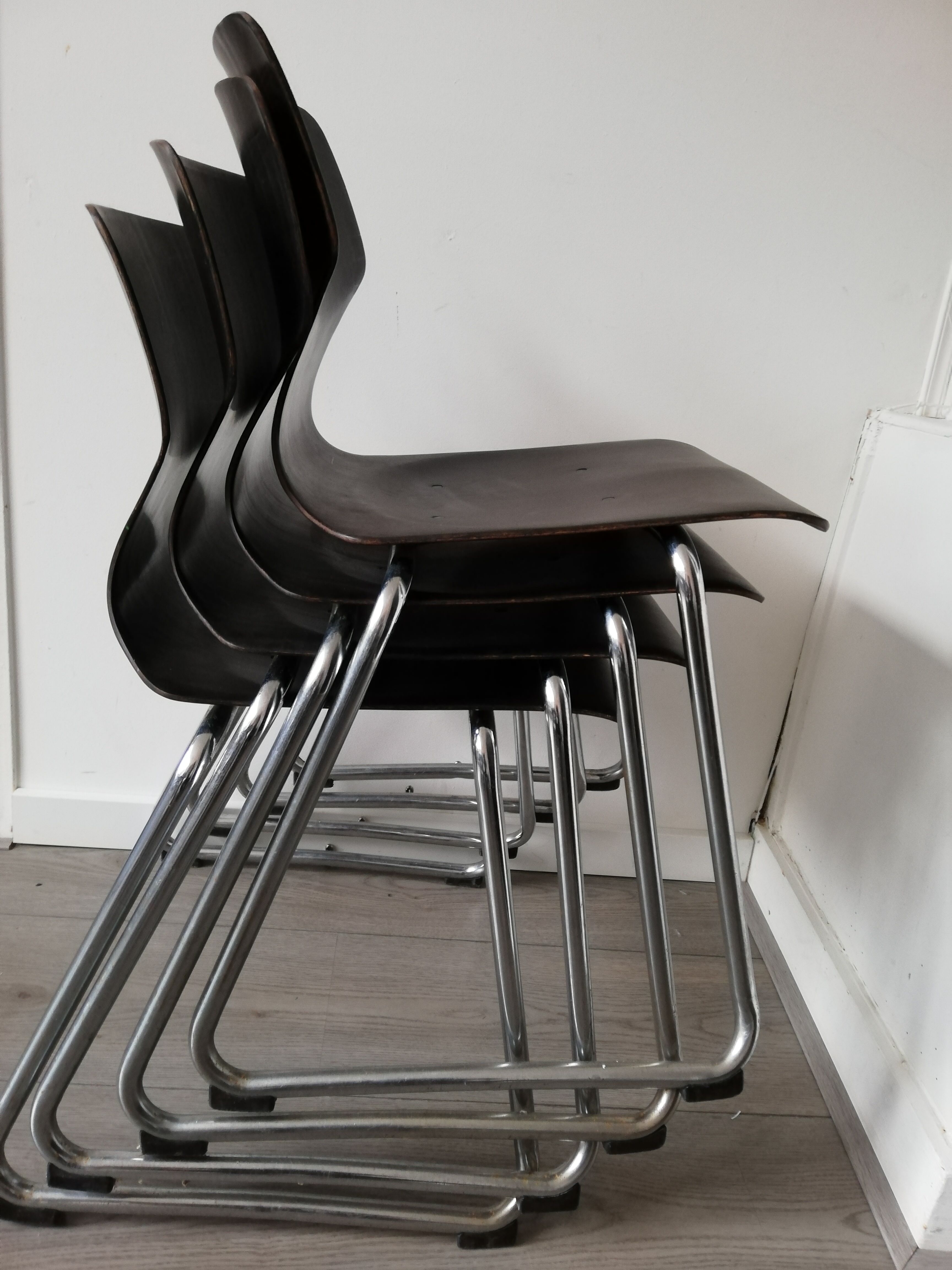 Vintage school chairs Flötotto