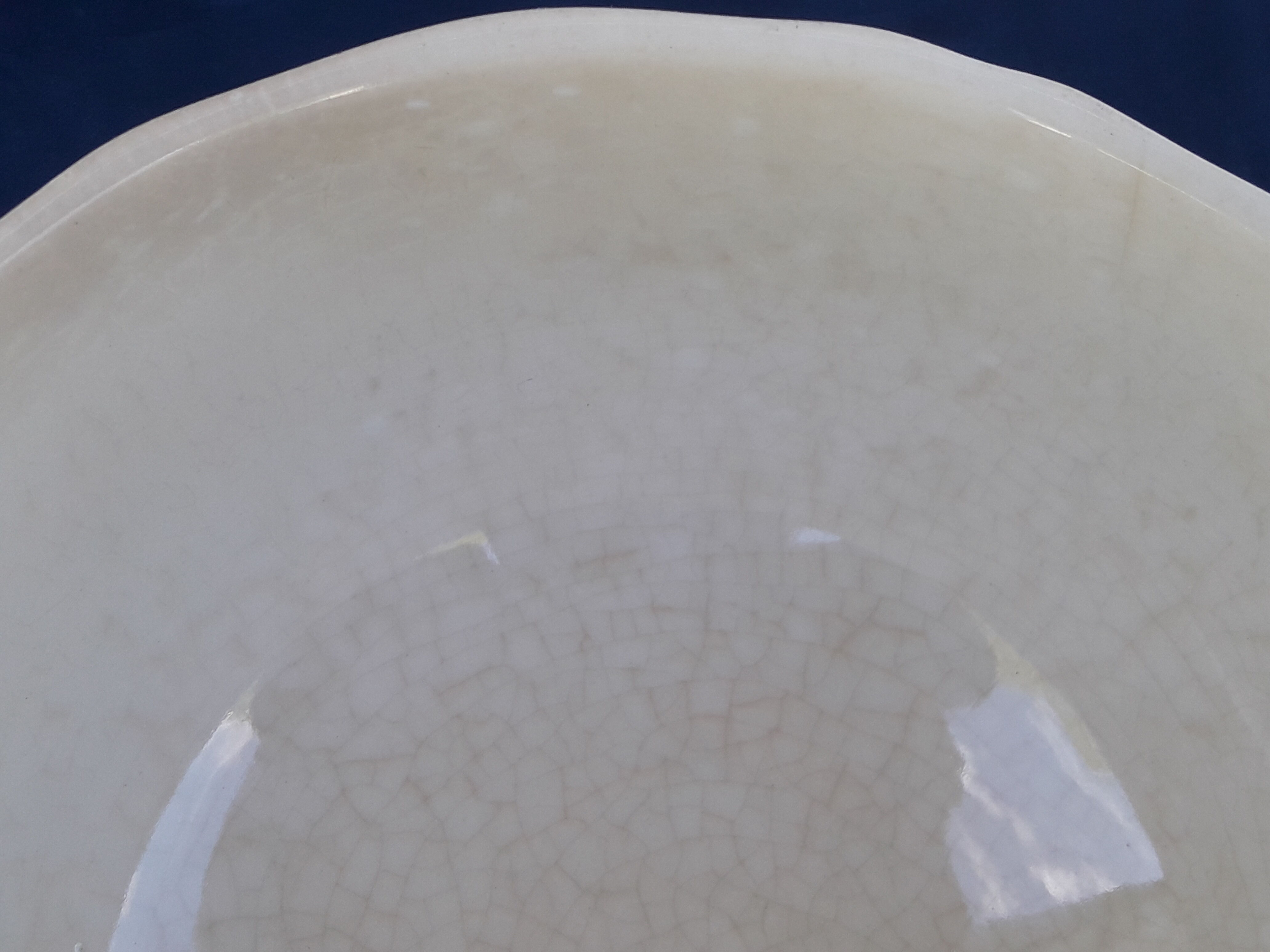 2 cups Gien earthenware breakfast pattern with orange wheat cob diam 12 cm