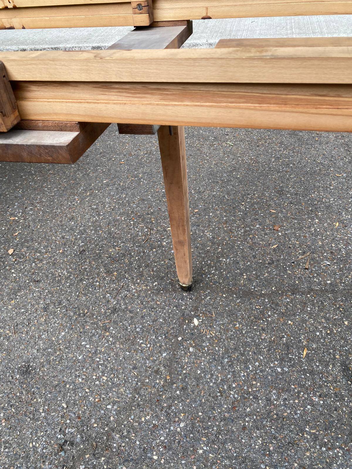 Table de salle à manger ronde extensible signée Jansen Paris 1930