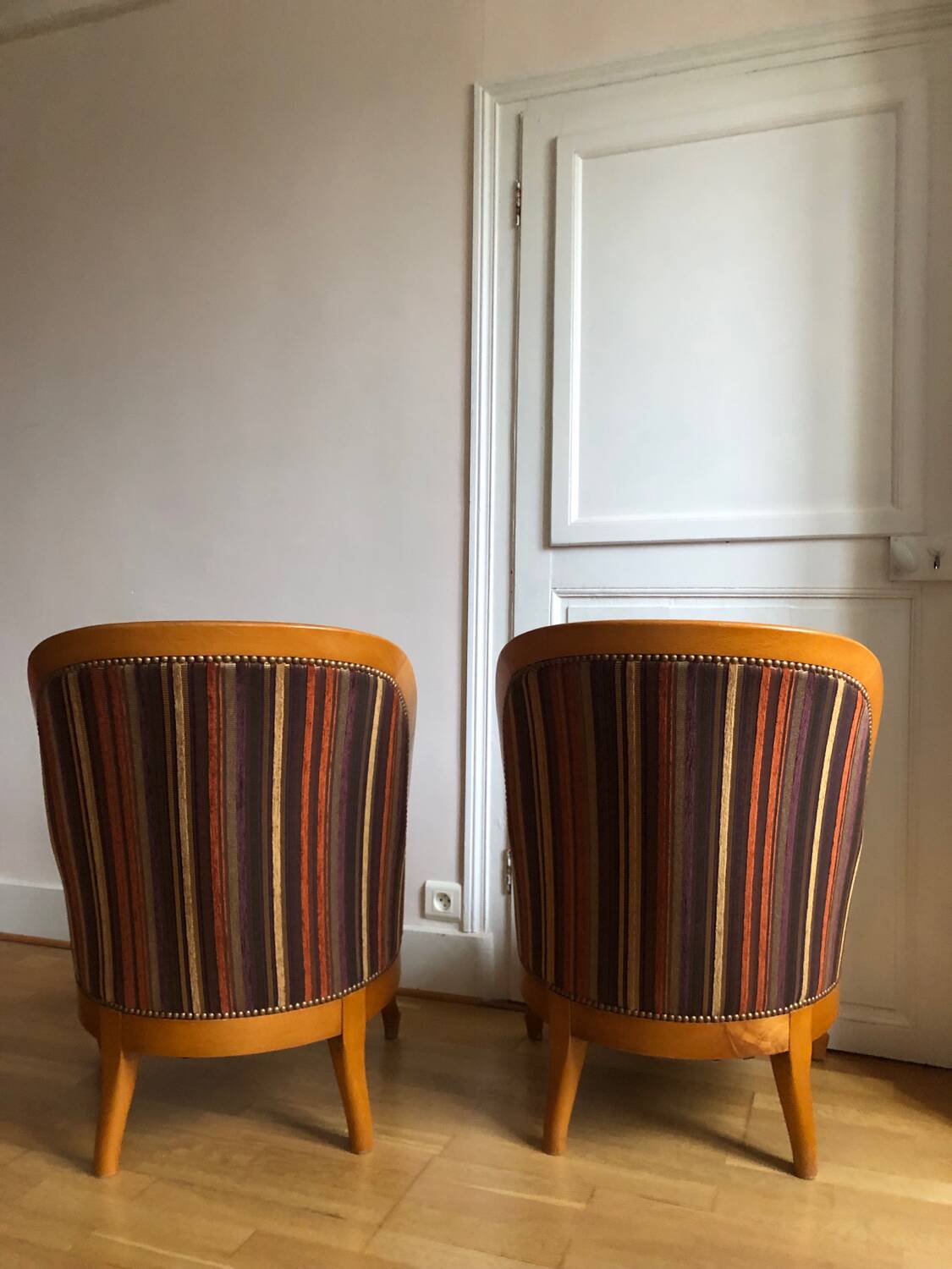 Pair of toad armchairs